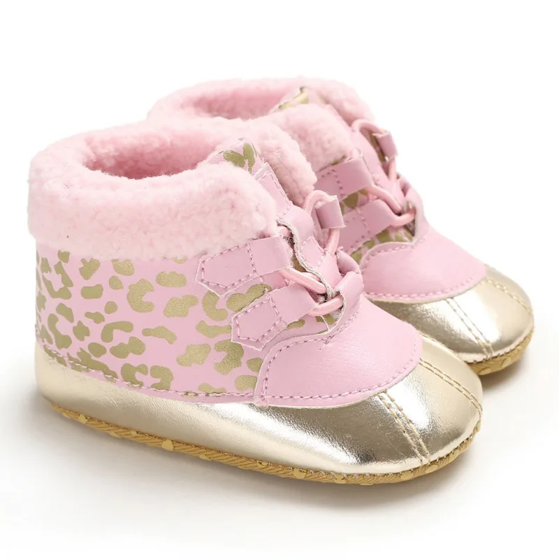 Зимние детские ботинки; детские мягкие плюшевые Нескользящие теплые ботиночки; обувь для девочек и мальчиков; детская повседневная обувь
