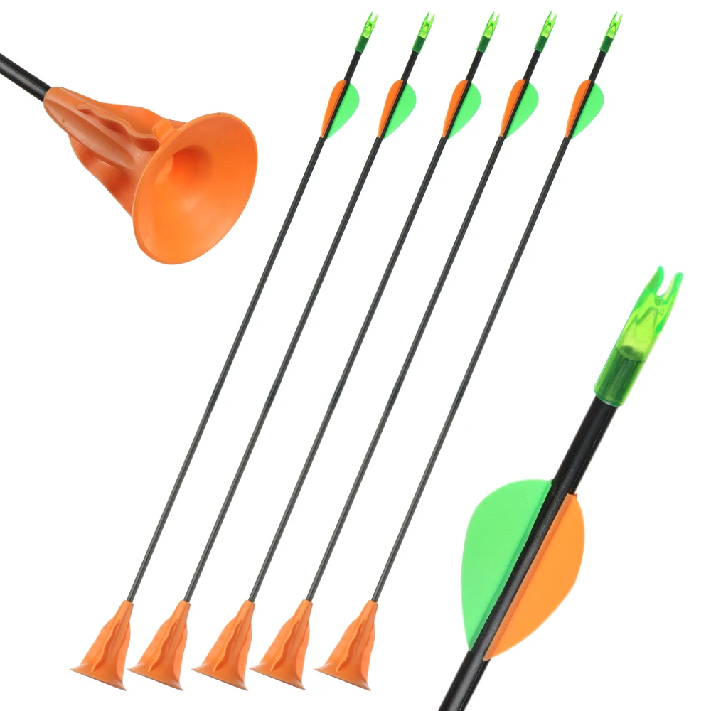 

Huntingdoor Child Sucker Arrow 6/12 pcs 60cm Diameter 6mm Safety Arrow with nocks Outdoor Child Bow Arrow Equipment Toy