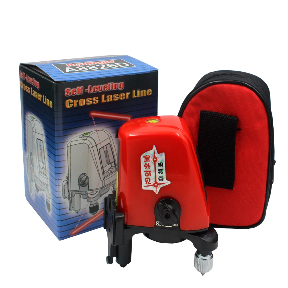 

Acuangle A8826D Red Nivel Laser Level 2 Line 1 Dot Mini Portable 360 Self-leveling Cross Line Lazer Construction Tools AK435