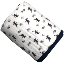 Buy Ins Hot Four Layer 100% Cotton Muslin Baby Blankets For Newborn Swaddling Super Comfy Bedding Blanket Swaddle Wrap 120*120 CM Free Shipping