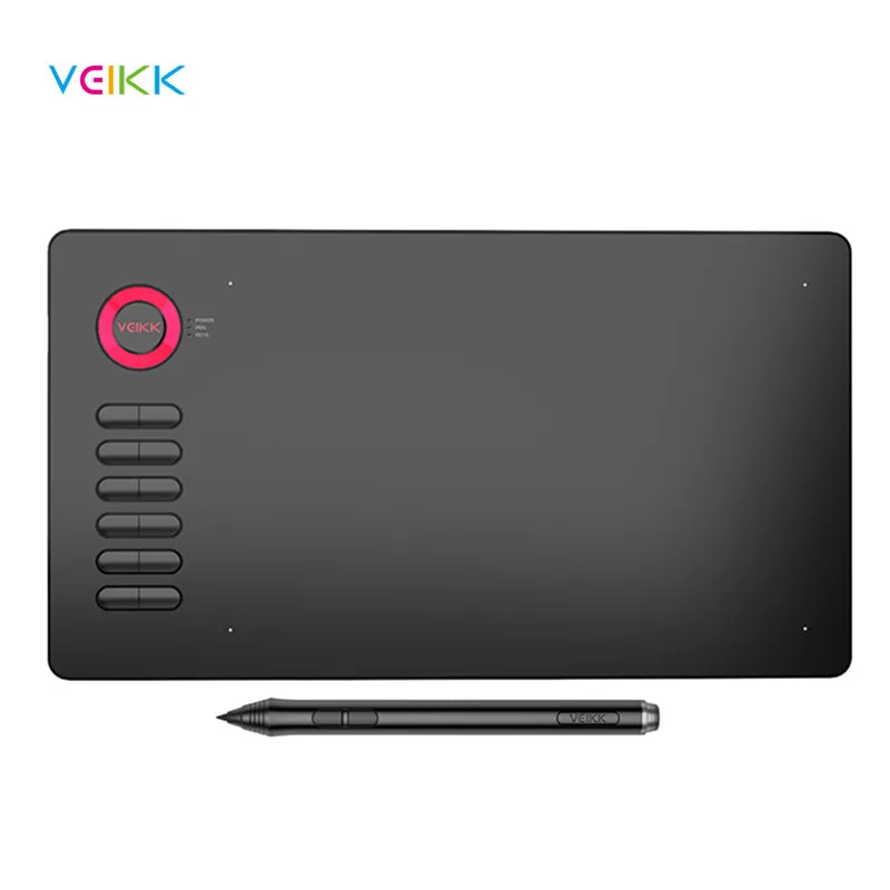 VEIKK A15 10x6 дюймов графический планшет 0,9 см ультра-тонкий 5080LPI Графический блокнот 8192 уровней цифровой планшет с ручкой без батареи