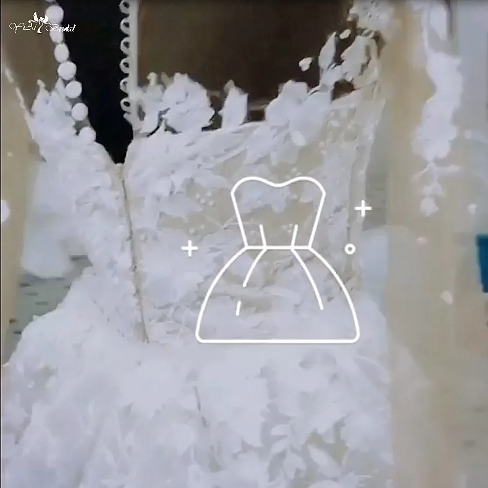 RSW464 detachable Train Wedding Dress Customize Made (2)