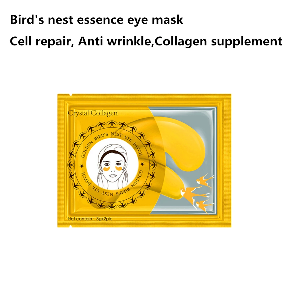 Птичье гнездо moisurizing глаз с заплатками анти-патчи для ухода за областью вокруг глаз маска для! Убирает темные круги под глазами, отечность глаз снятие сумок маски