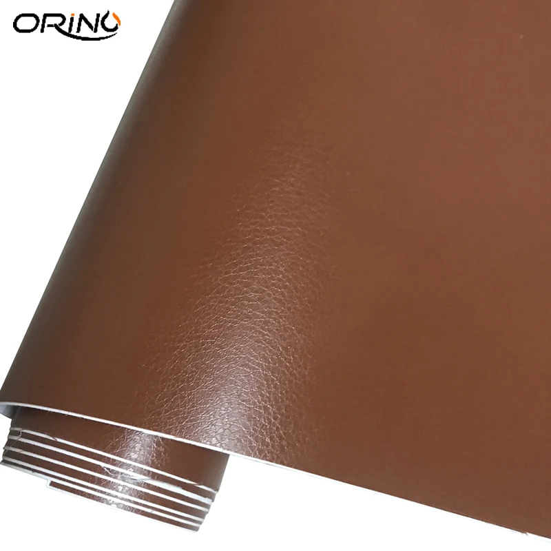 Brown Leather Vinyl Film Sticker-2