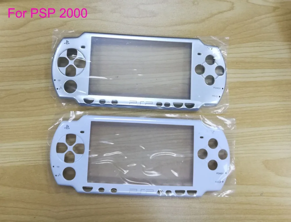 

silver white color for PSP2000 PSP 2000 console front face plate cover housing shell case replacement