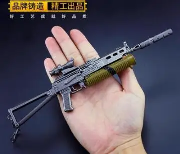 1/6 металлическая цветная модель оружия Barrett M82A1 пушка снайперская винтовка пистолет Модель игрушка для 12 дюймов солдат фигурка аксессуар - Цвет: PP19 21CM