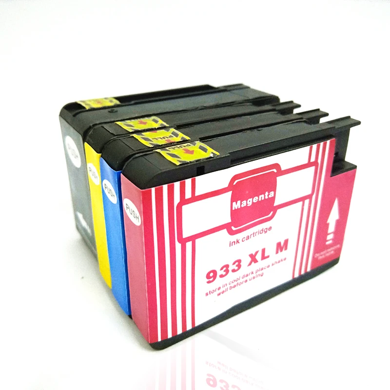 4 шт. Совместимый картридж для HP 932 933 932XL 933XL OfficeJet 6100 6600 6700 7110 7610 7612 принтер|ink