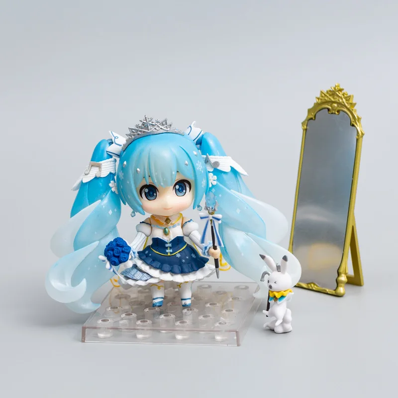Модель из мультфильма, рисунок Hatsune Мику Nendoroid экшн figrues игрушки 1000# Снежная принцесса вер. Подвижные куклы подарок для ребенка
