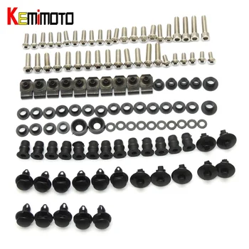 

KEMiMOTO Motorcycle Fairing Bolt Screw Nuts Washers Fastener Fixation For SUZUKI GSXR GSX-R 600 750 GSXR600 GSXR750 2004 2005
