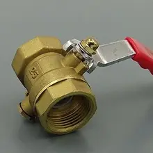 Термометрический латунный шаровой клапан с одинаковой резьбой 1-1/" BSP PN 1,6 Mpa 229 PSI для воды, газа, масла