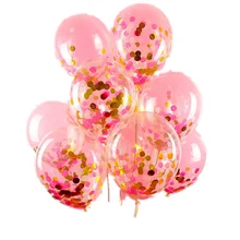 Воздушный шар "Конфетти" 5 шт золотые блестки посыпать бумага конфетти баллоны растительный декор для свадьбы Baby Shower мальчик девочка игрушки