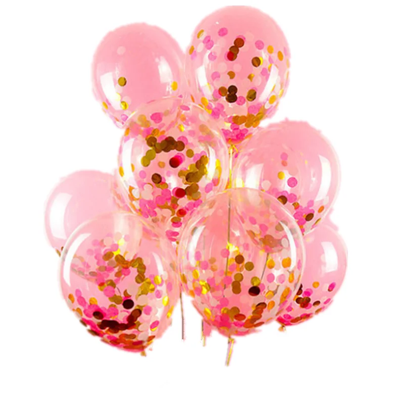 

Confetti Balloon 5pcs Gold Sequin Sprinkle Paper Confetti Ballons Weeding Decoration for Weddings Baby Shower Boy Girl Toys