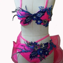 На заказ по индивидуальному заказу латинский бюстгальтер Сальса Румба ча-ча Самба Танцы платье конкурсное выступление