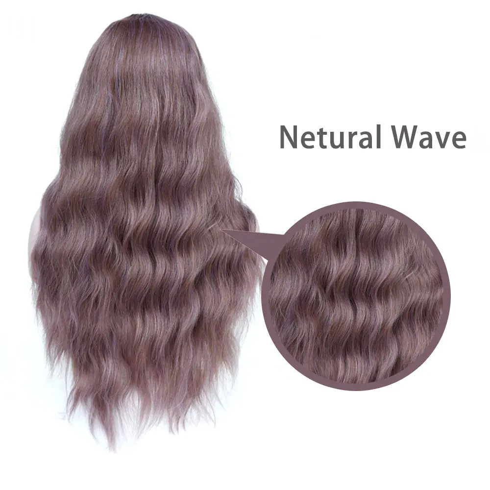 Pageup 26 Afro largo Rubio Rosa rizado sintético peluca pelucas de pelo falso con flequillo para mujeres negras rojo Cosplay peluca de la mujer pelucas venta