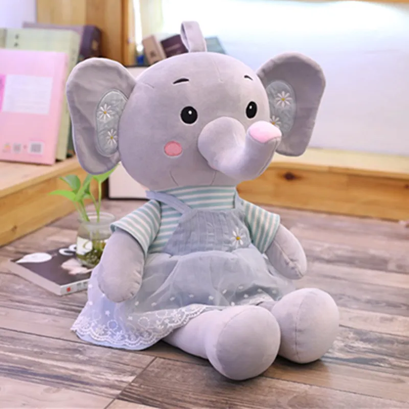 Горячая Новинка 1 шт 45 см-80 см любовь сад принцесса слон кукла милый цвет маленький слон плюшевая игрушка подушка кукла подарок на день рождения
