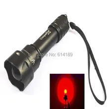 CREE Q5 Red Light UniqueFire UF-T20 LED Focusing Flashlight Power by 1×18650