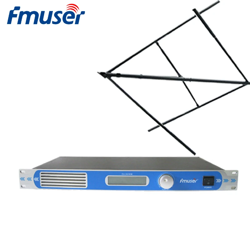 

FMUSER FU-30/50B 50W FM Transmitter Set FM Broadcast Radio Transmitter+CP100 FM Antenna Kit For FM Radio Station CZE-T501