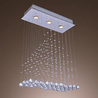 

Plafon LED Ceiling Light with 3 Lights and Crystal Beaded Lustres De Sala Teto
