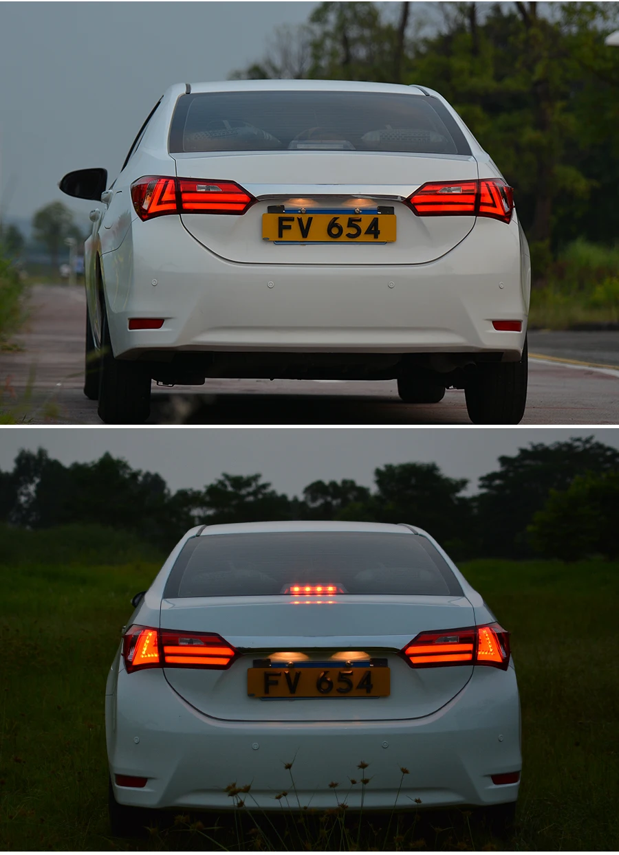 Задняя фара для Toyota Corolla светодиодный светодиодные фары стоп-сигналы