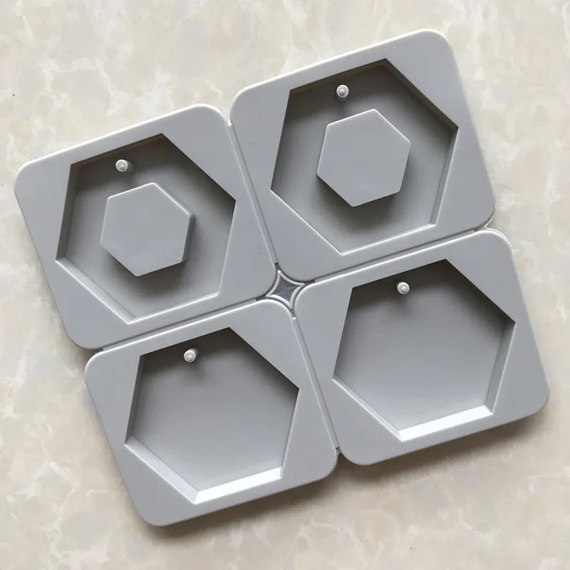 4-Cavity Hexagonal Silicone Mould | Дом и сад