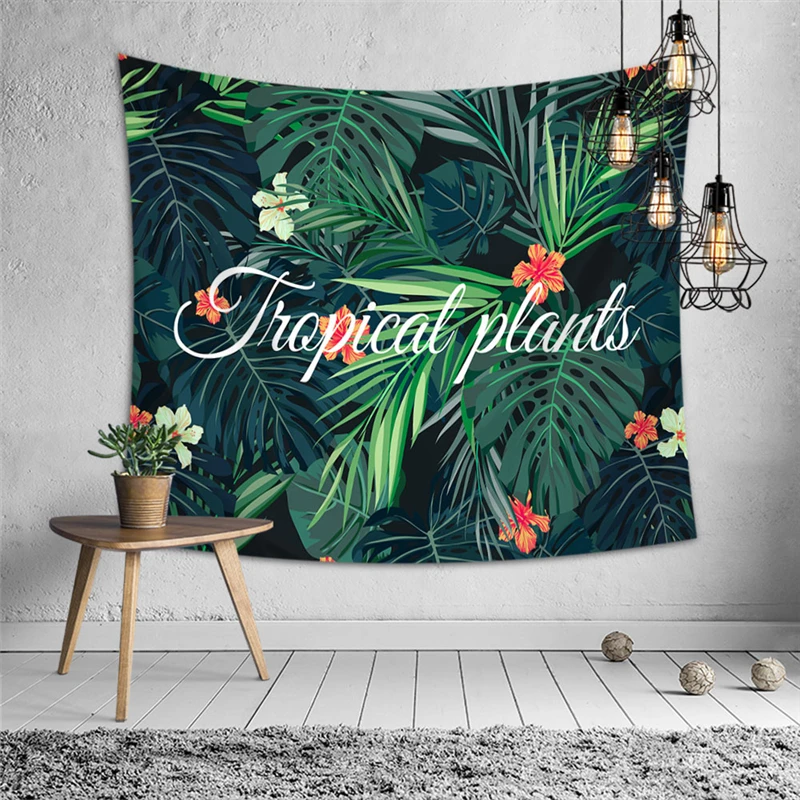 

indian mandala wall hanging tapestry plant leaves printed polyester tablecloth for living room home decoration bedspread bedroom