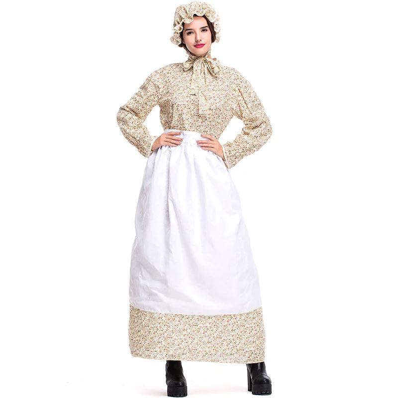 

Adult Women Fairy Tale Cartoon Big Bad Wolf Auntie Costume Caretake Keeper Granny Grandma Cosplay Gown Dress Outfit For Ladies