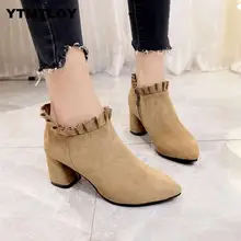 Г., женская модная обувь с блестками осенне-зимние ботинки модная британская обувь в европейском и американском стиле