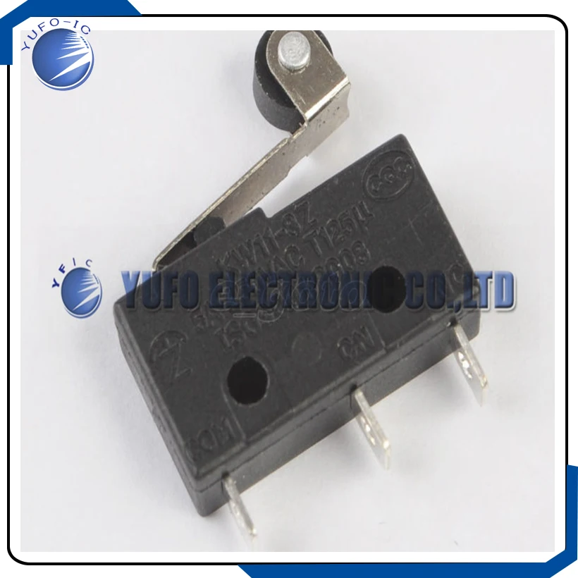 10pcs Mikroschalter Microswitch Takt KW11-3Z 5A 250V 3PIN Roller Lever