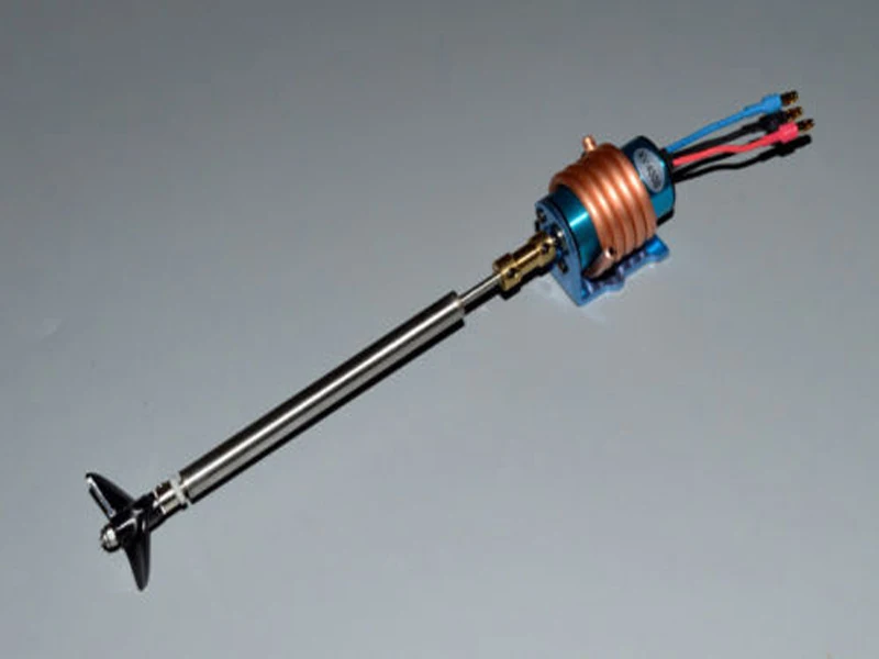 

RC Boat 2440 Brushless Motor Power Kit Drive Dog 4500KV Motor+Copper Water Cooling Jacket+Bracket+Connector+3mm Shaft+Propeller