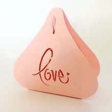 Романтический лазерный Hollow Свадебный Коробки конфеты подарок праздничный атрибуты Любовь Творческий пользовательские смешанная партия торговое предприятие при фабрике