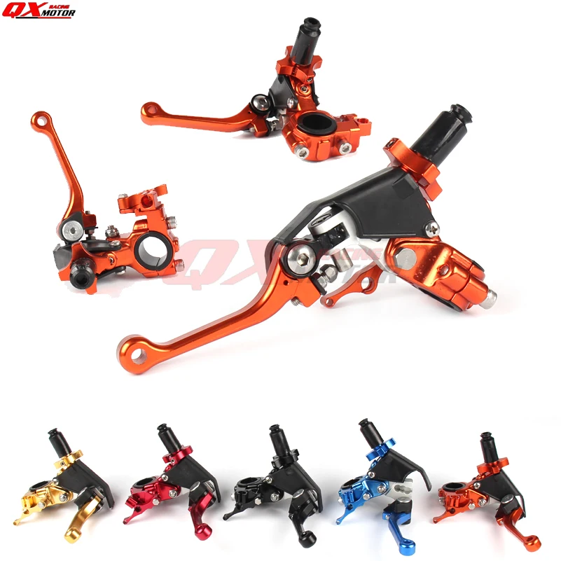 Universal Motorcycle CNC 360 degree's Folding Clutch Lever Fit CRF KLX YZF RMZ KAYO BSE Dirt Bike MX Motocross Enduro Off Road