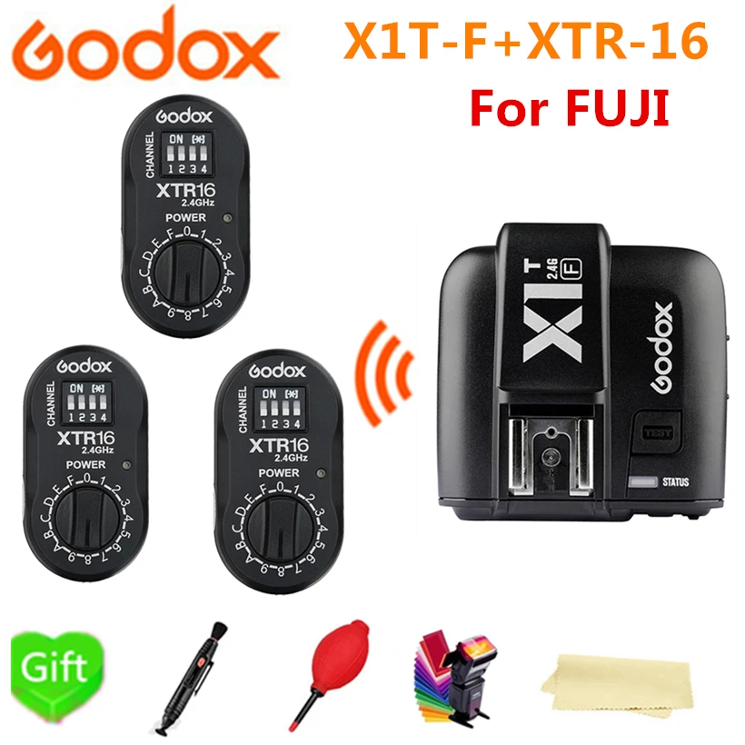 GODOX 3 * XTR 16 приемник + X1T F HSS TTL 2 4G беспроводной ЖК передатчик триггера вспышки для