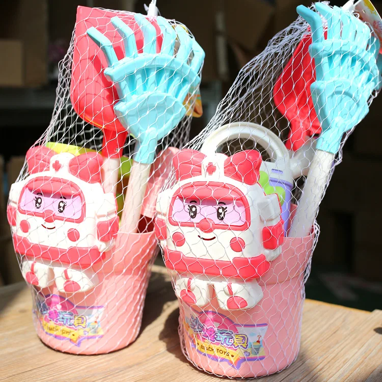 

1Set Summer Beach Sand Play Toys Sand Water Toys Kids Seaside Bucket Shovel Rake Kit Play Toy Children Dredging Tools Hot