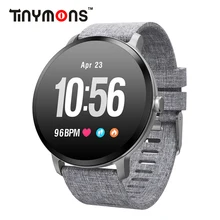 Tinymons V11 круглый Цвет Экран Смарт Фитнес активности часы с трекером крови Давление спортивный браслет с Bluetooth