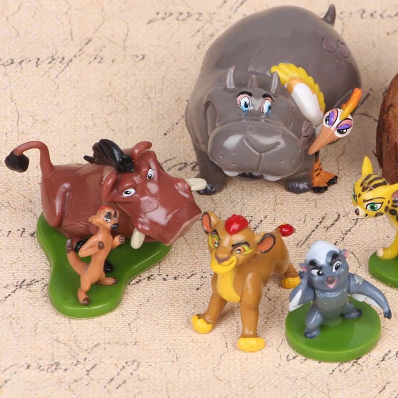 Disney игрушки 6 шт./компл. 4 7 см с принтом &quotКороль Лев: Симба фигурку Mufasa Нала&quot