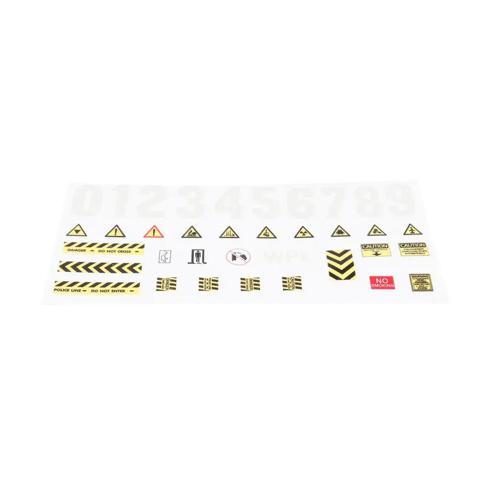 

New Micro Sponsor Logo Racing Sticker Sheet Universal For WPL & MN RC Car Crawler Sticker Parts RC Car Parts Durability