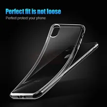 Silicone Transparent TPU Case For iPhone X