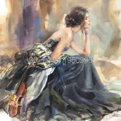 

thinking sexy dancer girl Flamenco Spanish Woman Heat Dancing Dancer Oil Painting Canvas art Flamenco Dancing wall pactures