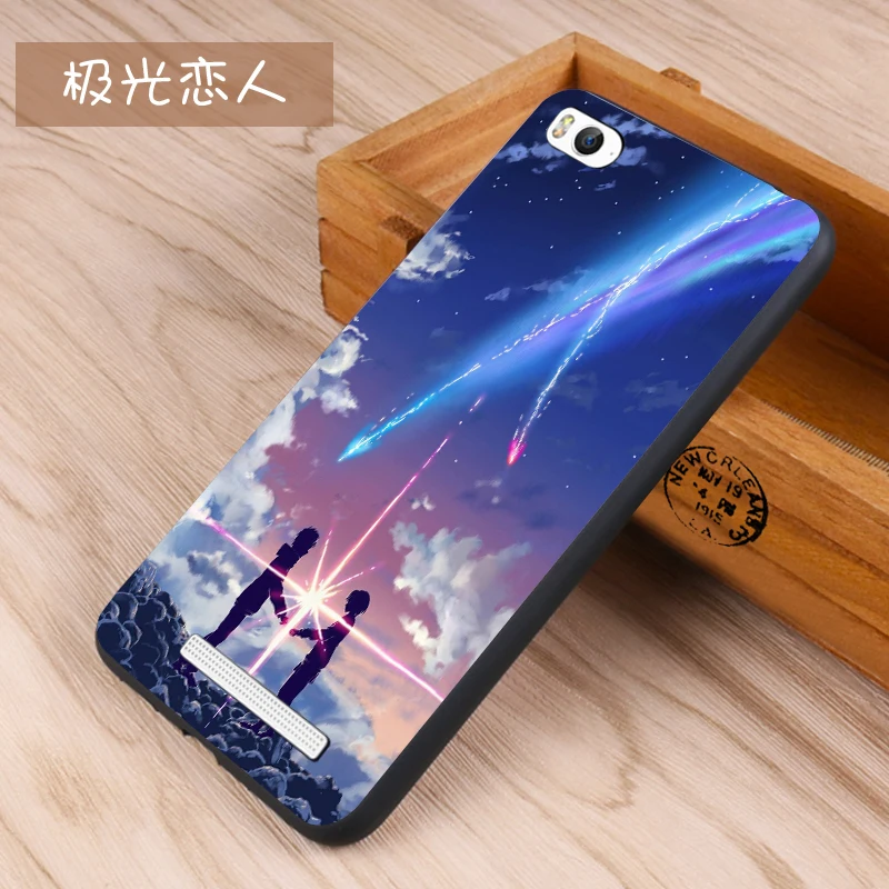 Xiaomi Mi4c Case Original Cover for Xiaomi Mi4c Case Cover Skin Wolf Fish Skull mi4c Fundas 100% 7