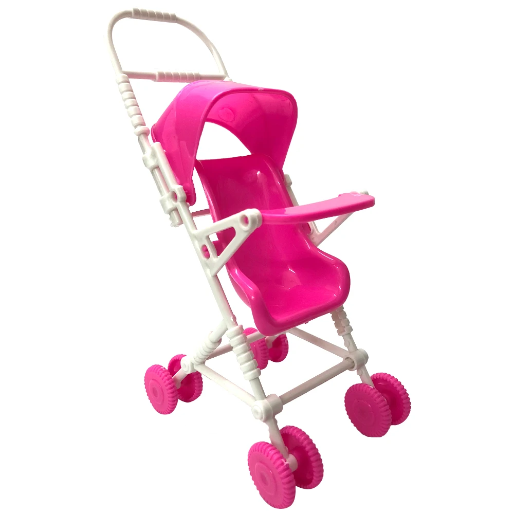 NK один набор кукольных аксессуаров розовая детская коляска тележка детские игрушки мини мебель для куклы Барби DZ