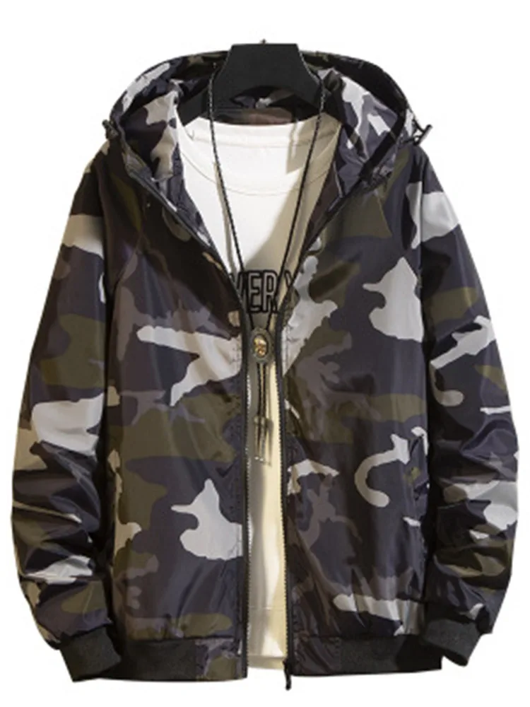 AmberHeard 2019 Spring Autumn Bomber Casual Camouflage Hooded Jacket Waterproof Clothes Male And Coat Outwear Moleton Masculino | Мужская