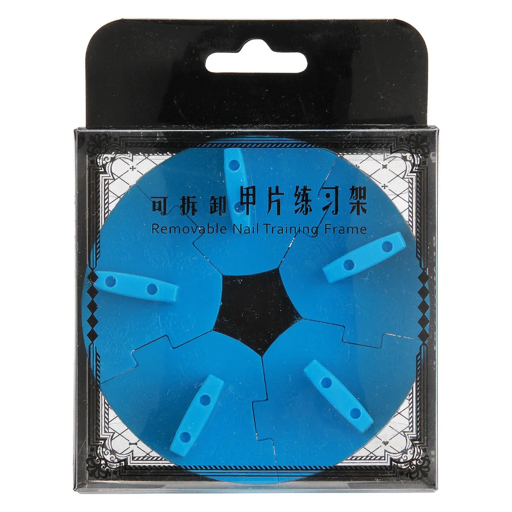 

1pcs Nail Training Frame Plastic False Nail Tips Display Practice Stand Holder Nail Art Practice Tool