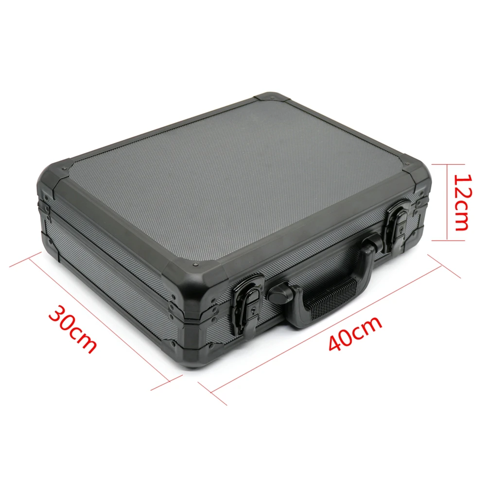 Portable Aluminum Tool Box Impact Resistant Safety Case with Pre-cut Foam Lining