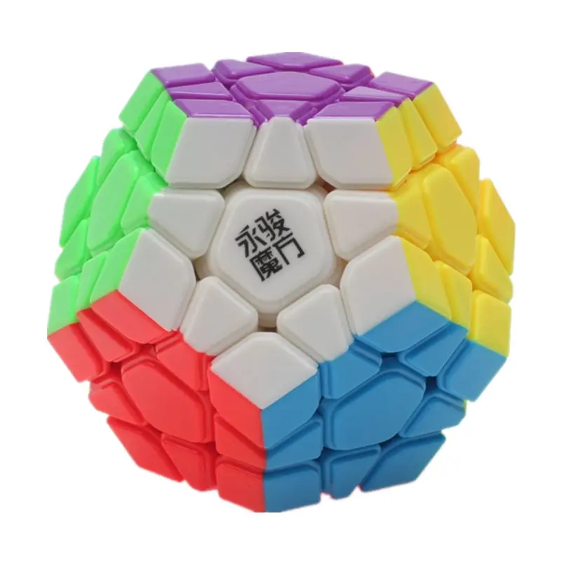 YJ Yuhu 3x3 кубик рубика Додекаэдр Рубика Куб Головоломка на скорость кубики 12 стороны головоломка Cubo magico Развивающие игрушки для детей - Цвет: Stickeless
