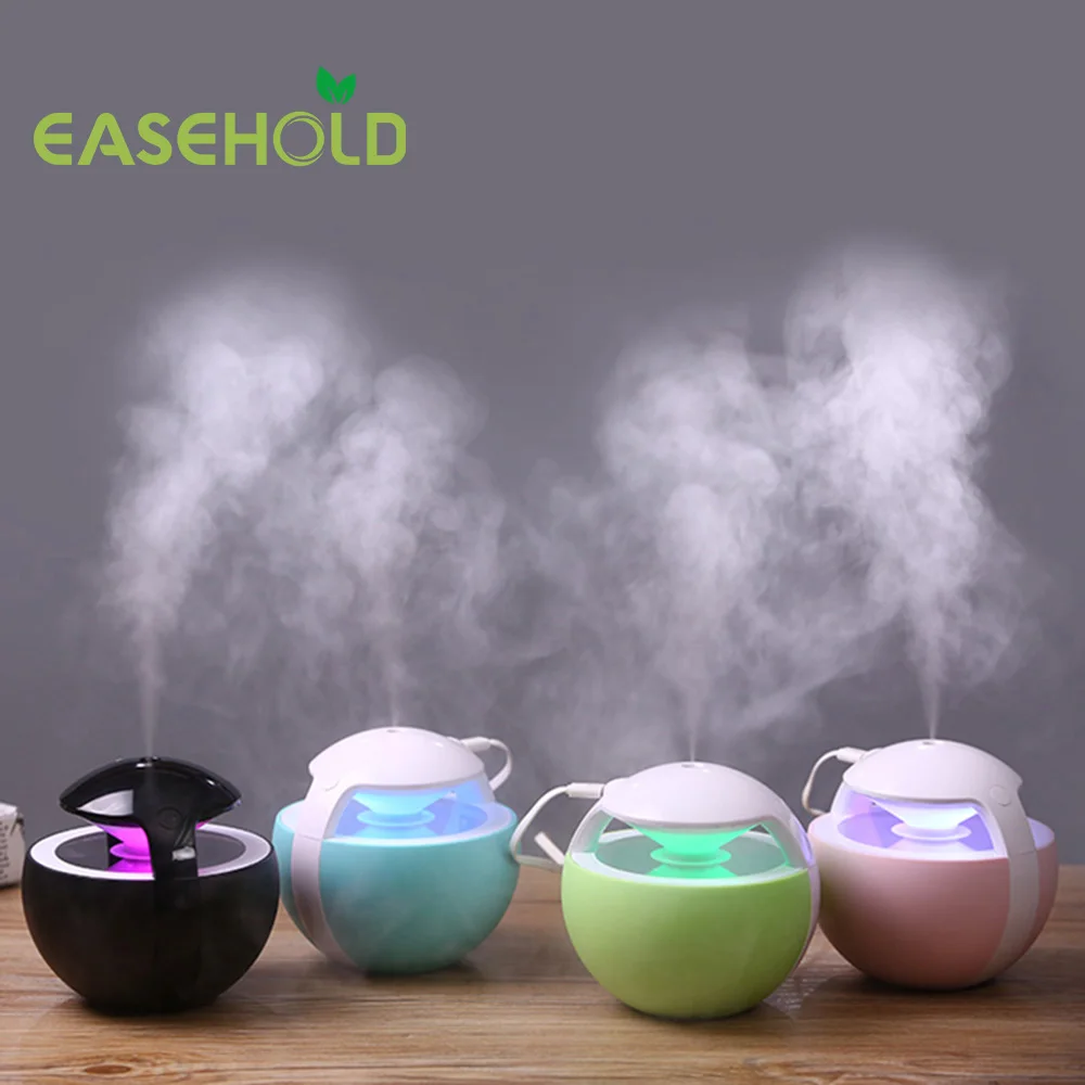 

EASEHOLD Clearance 450ML Ball Humidifier With Aroma Lamp Essential Ultrasonic Electric Diffuser Mini USB Air Humidifier Fogger