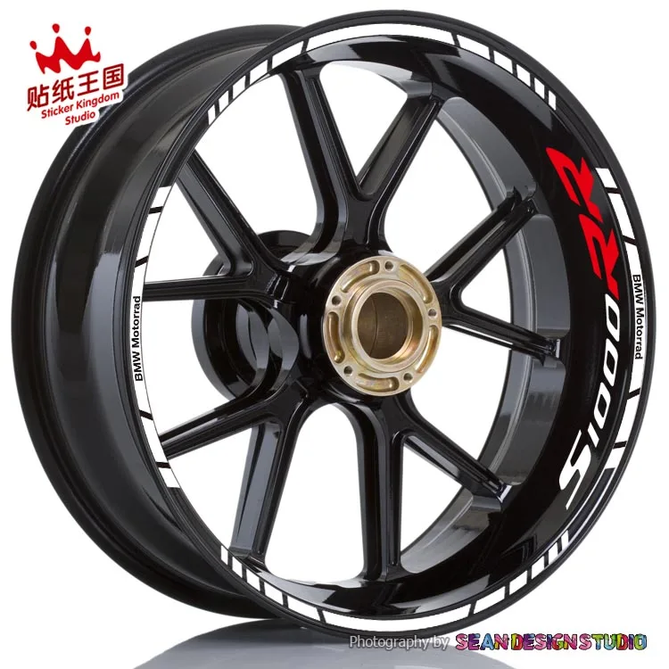 Decalques à Prova para S1000rr Motocicleta Roda Adesivos Reflexivo Moto Dwaterproof Água Aro 3 Para s1000rr motocicleta roda adesivos reflexivo aro