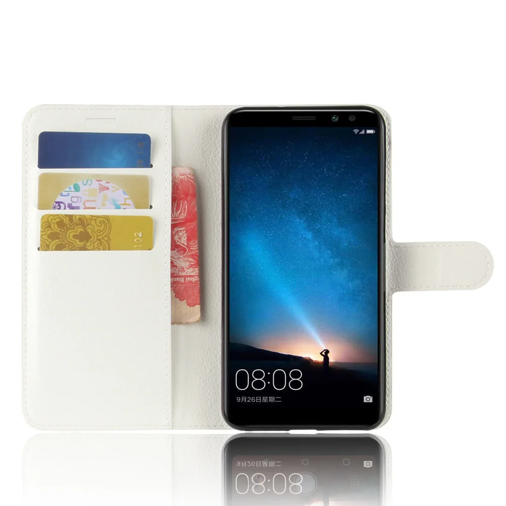 Чехол для huawei nova 2i роскошный чехол накладка из искусственной кожи honor 9i откидной