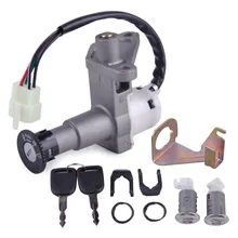 DWCX Moped Scooter Ignition Key Switch Lock Toolbox Cushion Lock for 50-150cc GY6 TaoTao Buyang Roketa Chinese Part 4 Wire 4Pin