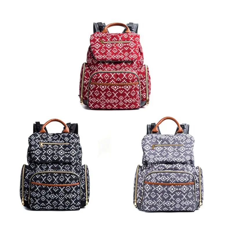 

Mommy Diaper Bags Large Capacity Travel Nappy Backpack with Changing Mat Baby Nursing Organizer Bag