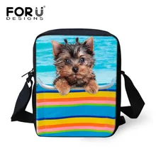 Мини сумки через плечо милые Пудель щенок собака печать женские сумки-мессенджеры высокого качества для девочек через плечо сумки с молнией